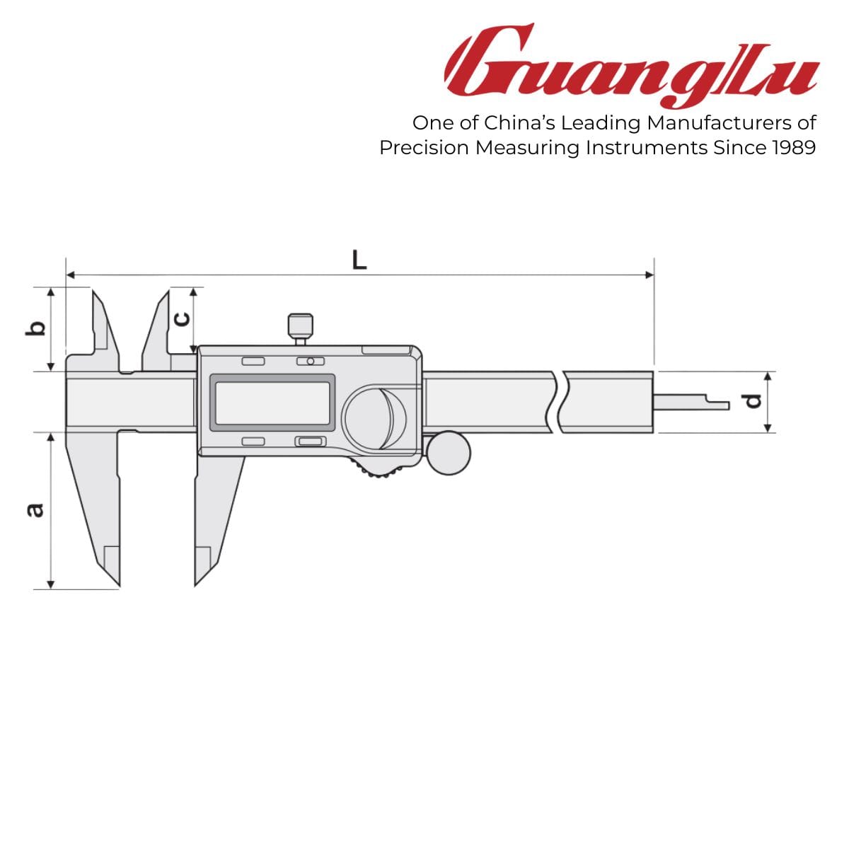 Guanglu Absolute Digital Caliper Dimension